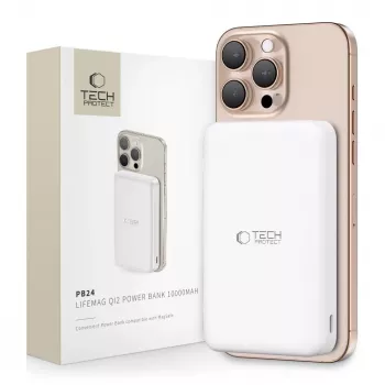 TECH-PROTECT PB24 LIFEMAG QI2 MAGSAFE POWER BANK 10000MAH ΛΕΥΚΟ