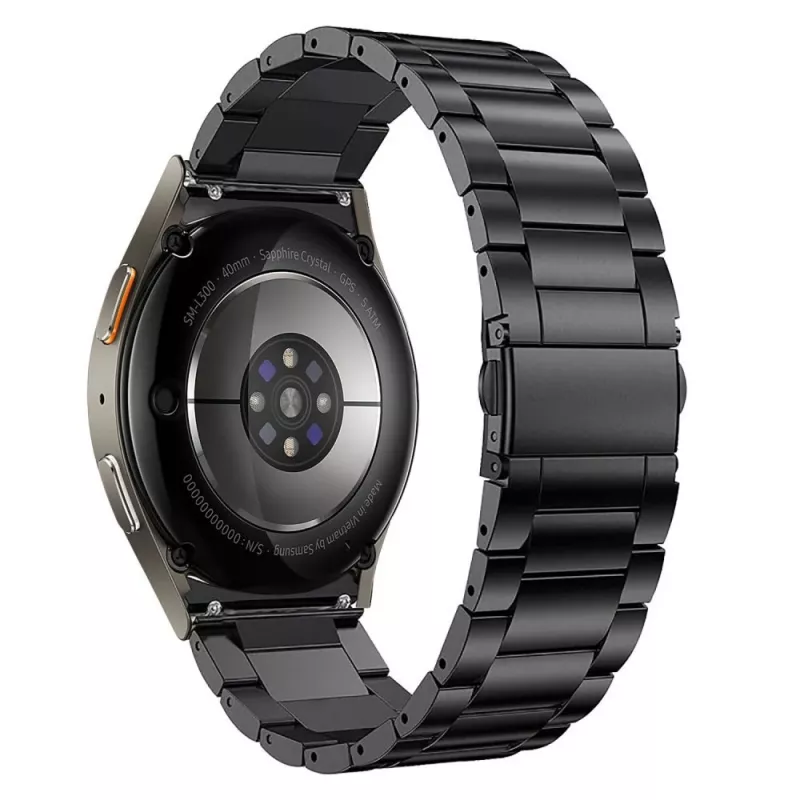 TECH-PROTECT STAINLESS SAMSUNG GALAXY WATCH 4 / 5 / 5 PRO / 6 / 7 / FE ΜΑΥΡΟ
