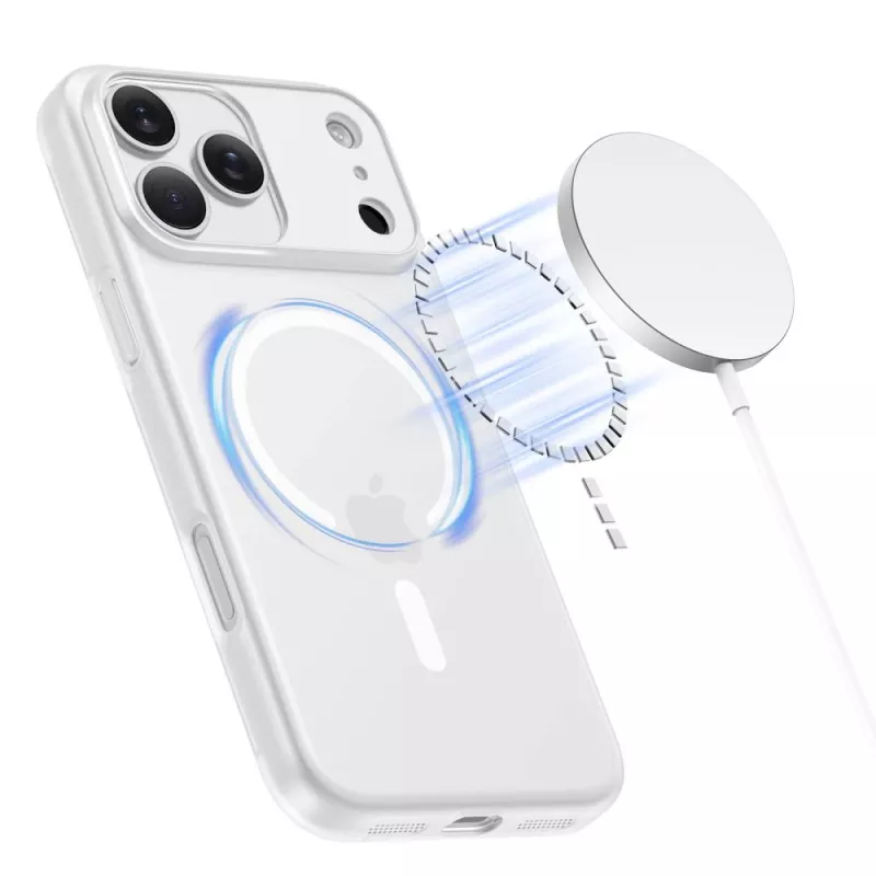 Tech-Protect MagSlim MagSafe Θήκη για iPhone 17 Pro, Ματ Λευκό