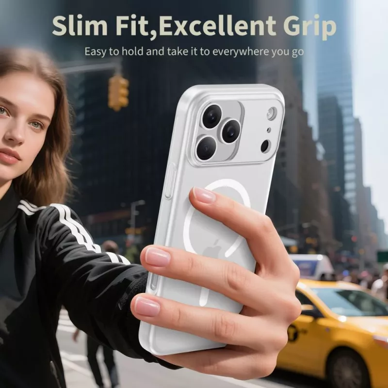 Tech-Protect MagSlim MagSafe Θήκη για iPhone 17 Pro, Ματ Λευκό