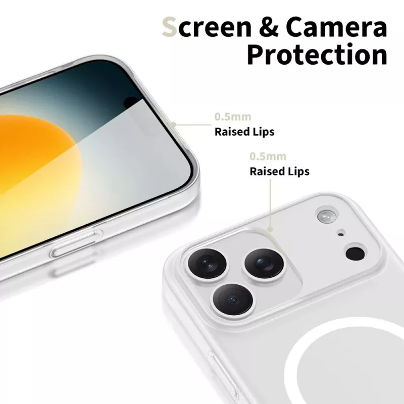 Tech-Protect MagSlim MagSafe Θήκη για iPhone 17 Pro Max, Ματ Λευκό