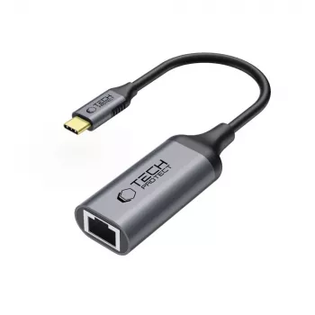 TECH-PROTECT ULTRABOOST Αντάπτορας USB-C σε Ethernet RJ45 1000 Mbps Μαύρο