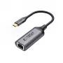 TECH-PROTECT ULTRABOOST Αντάπτορας USB-C σε Ethernet RJ45 1000 Mbps Μαύρο