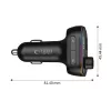 TECH-PROTECT CC07 Φορτιστής Αυτοκινήτου 3 Θυρών PD 54W + FM-Transmitter Bluetooth Μαύρο