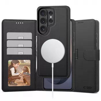 TECH-PROTECT Wallet MagSafe Θήκη για Samsung Galaxy S26 Ultra, Ματ Μαύρο