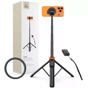 TECH-PROTECT L03S MagSafe Bluetooth Selfie Stick Τρίποδο Black