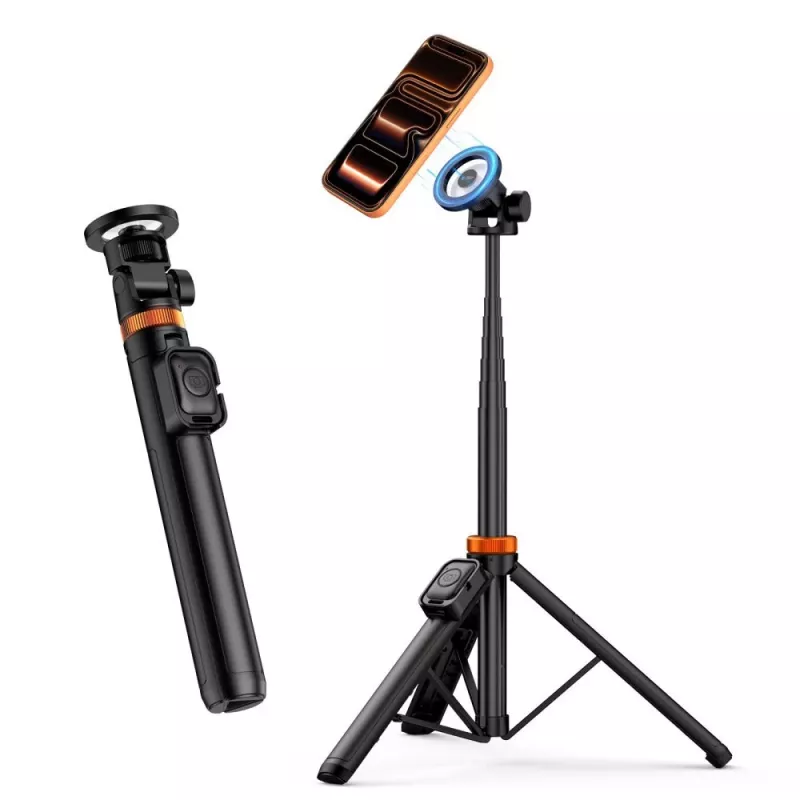 TECH-PROTECT L03S MagSafe Bluetooth Selfie Stick Τρίποδο Black