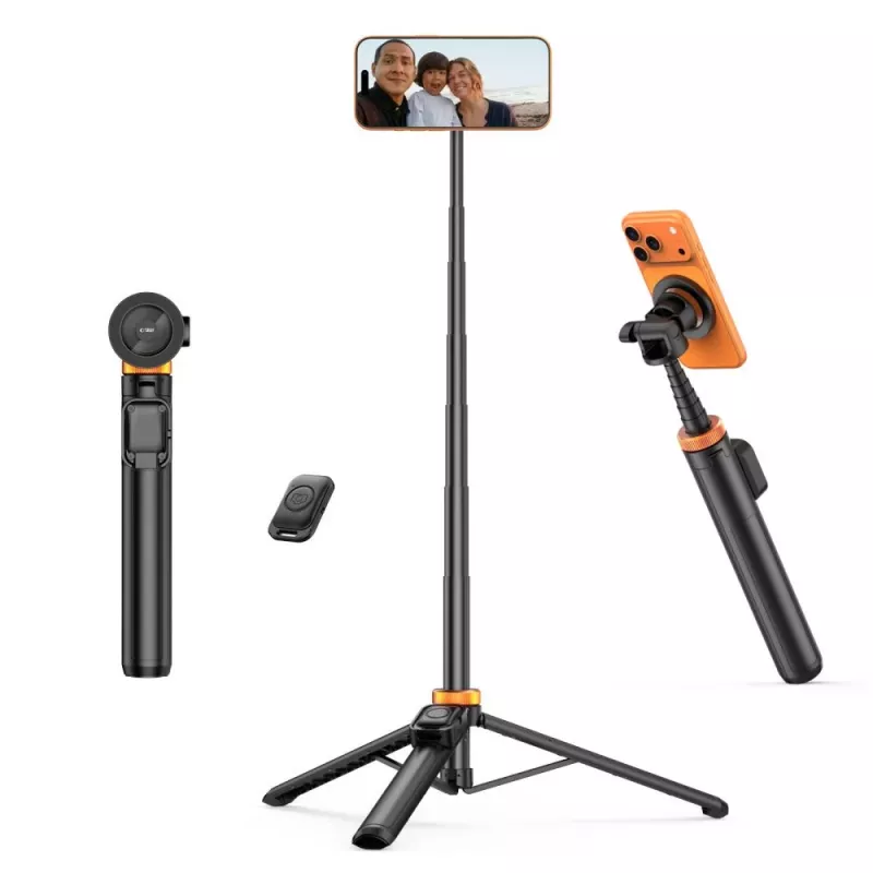 TECH-PROTECT L03S MagSafe Bluetooth Selfie Stick Τρίποδο Black