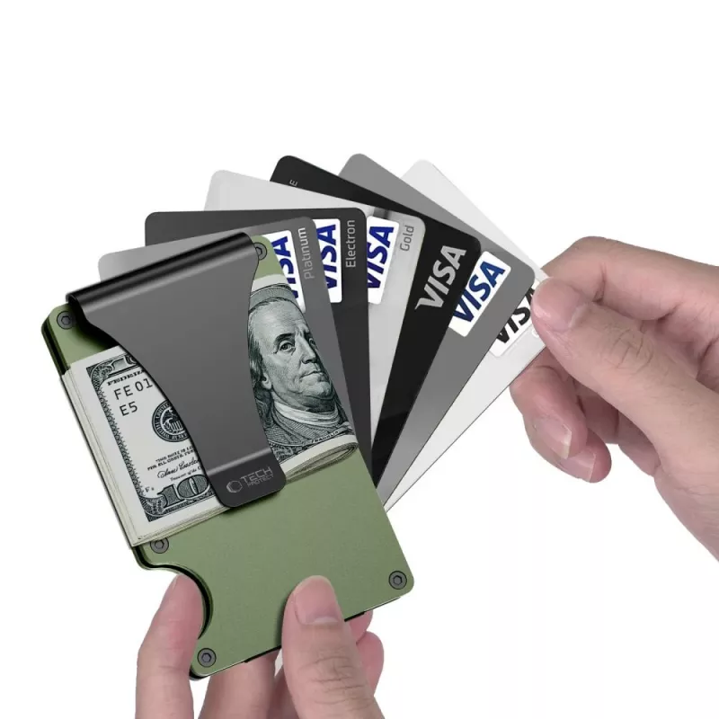 TECH-PROTECT THORN RFID Θήκη Καρτών Military Green
