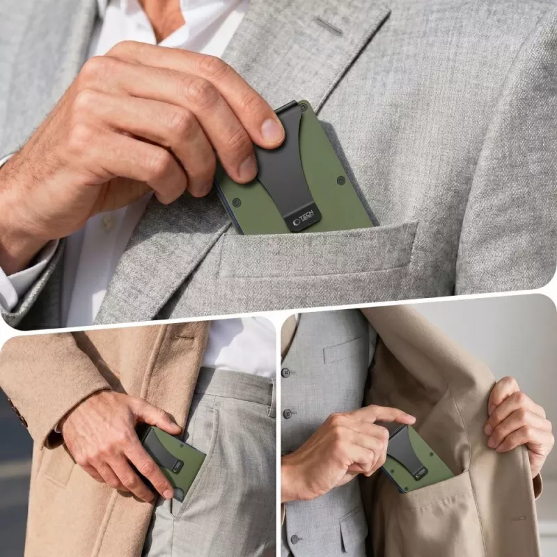 TECH-PROTECT THORN RFID Θήκη Καρτών Military Green
