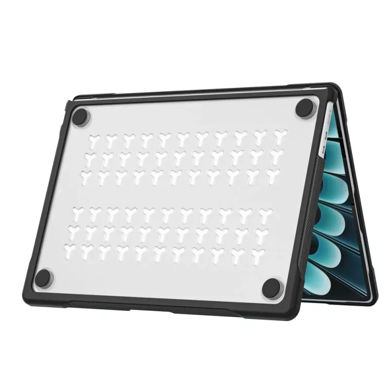 Tech-Protect Velar MacBook Air 13 M2-M5 2023-2026 Μαύρο/Ματ Διάφανο