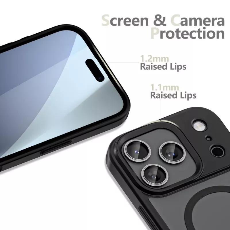 TECH-PROTECT MAGMAT XT 4-SET MAGSAFE IPHONE 17 PRO ΜΑΥΡΟ ΜΑΤ
