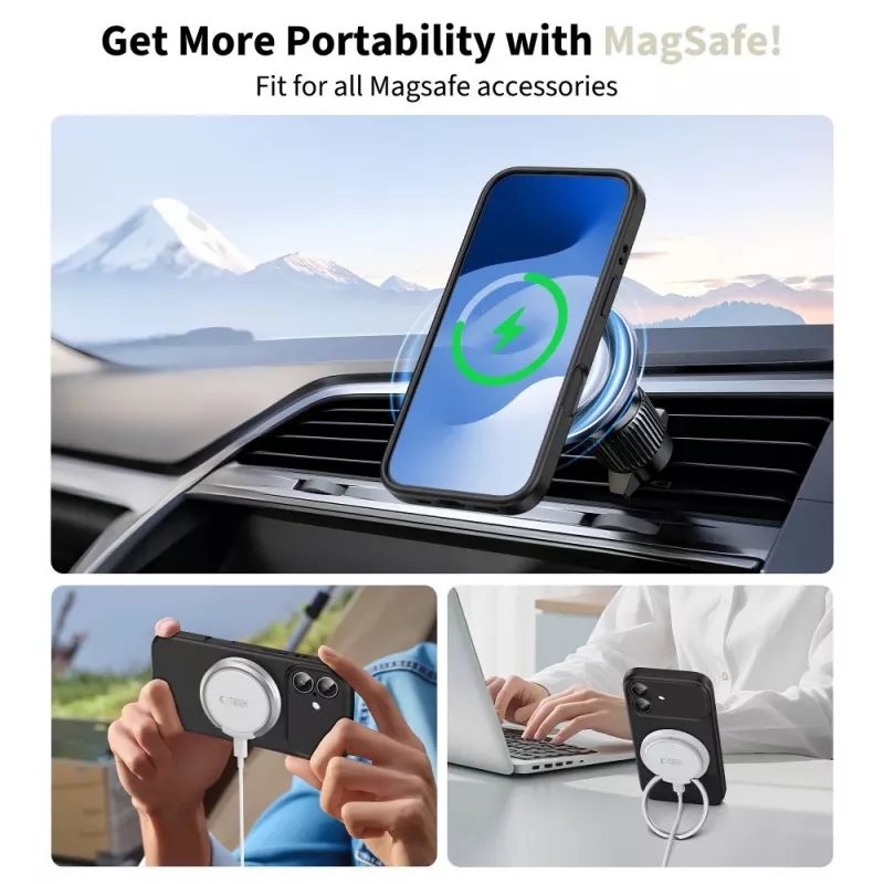 Tech-Protect Silicone MagSafe Θήκη Πλάτης για iPhone 17 Μαύρο