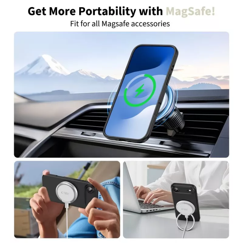 Tech-Protect Silicone MagSafe Θήκη για Apple iPhone 17 Air - Μαύρο