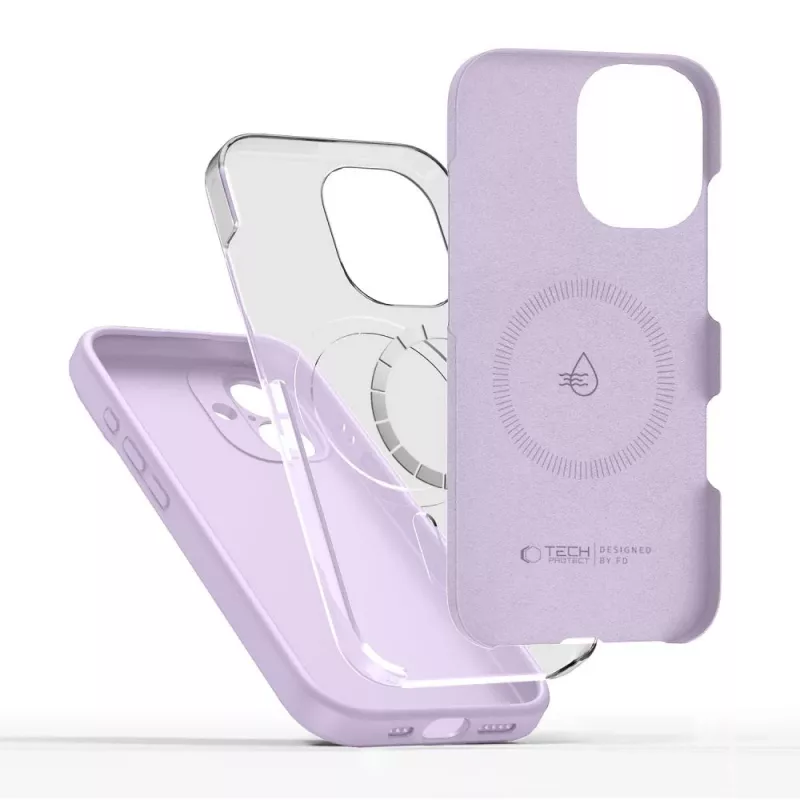 Tech-Protect Silicone MagSafe Θήκη για Apple iPhone 17 - Μοβ