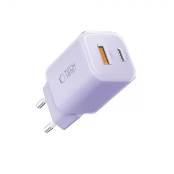 TECH-PROTECT NCM33 Φορτιστής Δικτύου 2 Θυρών PD 33W / QC3.0 Baby Purple