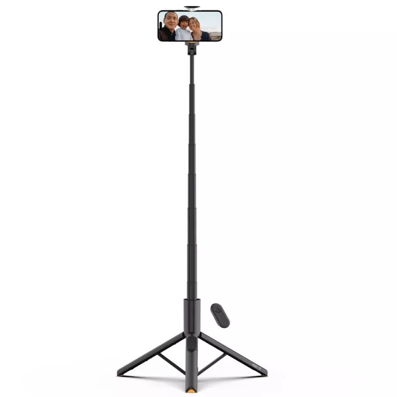 Tech-Protect L09S Selfie Stick & Τρίποδο Μαύρο