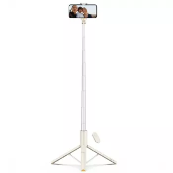 Tech-Protect L09S Selfie Stick Τρίποδο Μπεζ