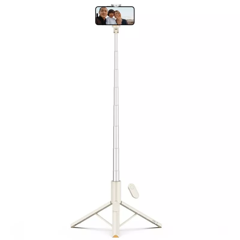 Tech-Protect L09S Selfie Stick Τρίποδο Μπεζ