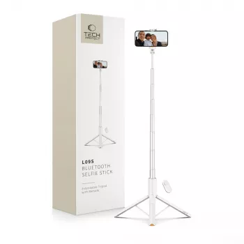 Tech-Protect L09S Selfie Stick & Τρίποδο Λευκό