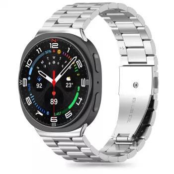 Tech-Protect Ατσάλινο Μπρασελέ για Samsung Galaxy Watch 8 / Classic (40/44/46 mm) Ασημί