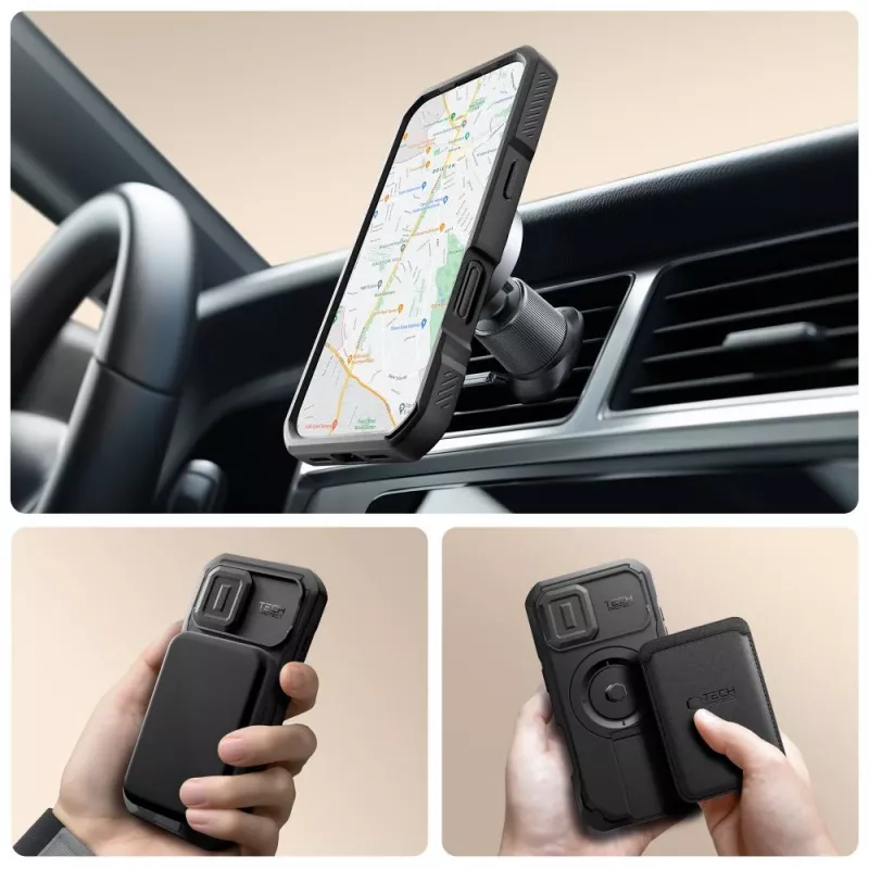 TECH-PROTECT KEVLAR MAGSAFE IPHONE 17 ΜΑΥΡΟ