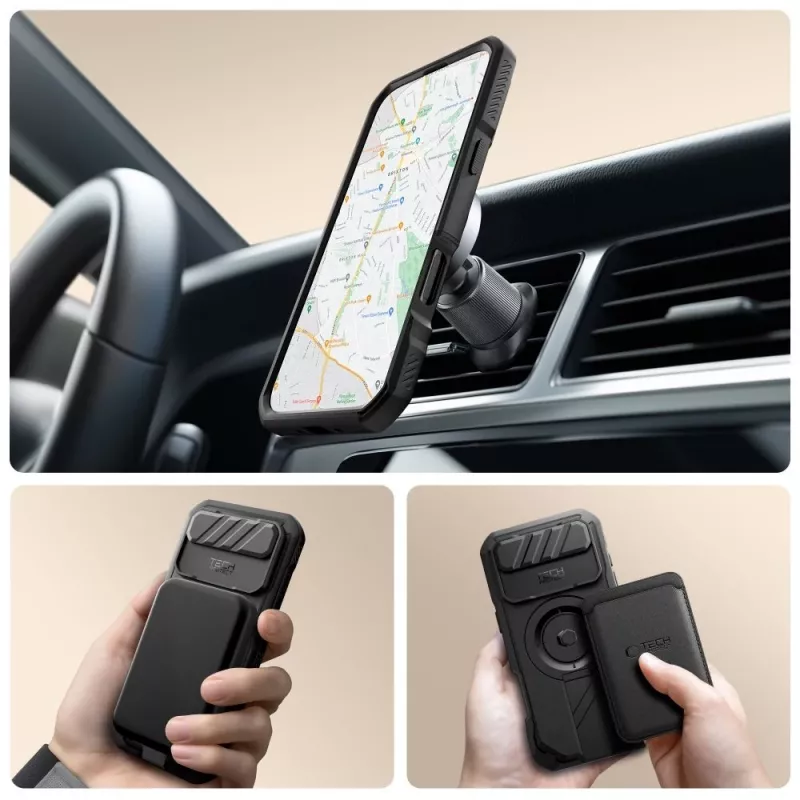 Tech-Protect Kevlar MagSafe Θήκη για Apple iPhone Air, Μαύρο