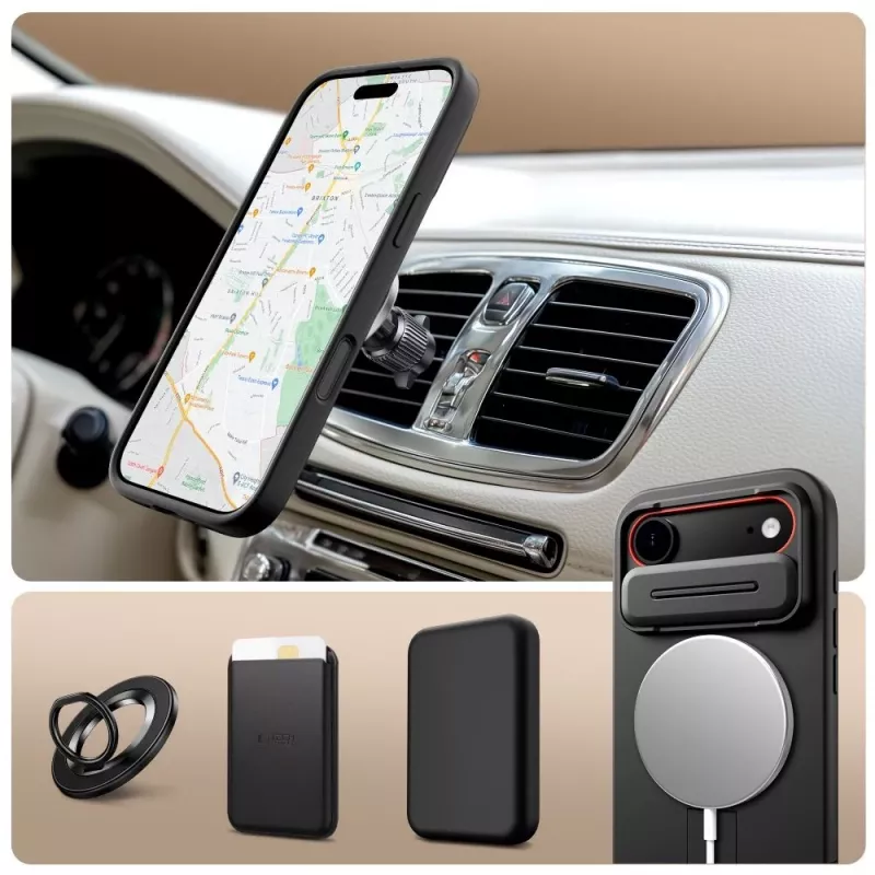 Tech-Protect Kevlar Aura MagSafe Θήκη για Apple iPhone Air, Μαύρο