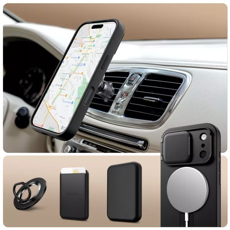 TECH-PROTECT KEVLAR AURA MAGSAFE IPHONE 17 PRO MAX ΜΑΥΡΟ