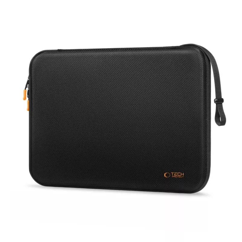 TECH-PROTECT Hard Pouch Laptop 13-14 inch Μαύρο/Πορτοκαλί