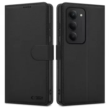 Tech-Protect θήκη πορτοφόλι για Xiaomi Redmi 15 4G / 5G, μαύρο