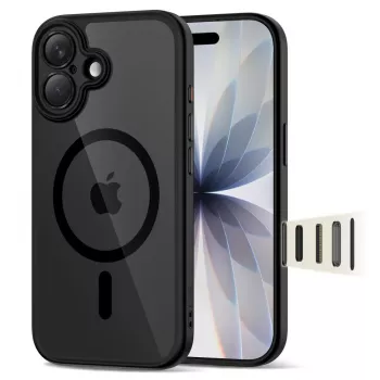 TECH-PROTECT MAGPEAK Magsafe CC iPhone 17 μαύρο/διάφανο