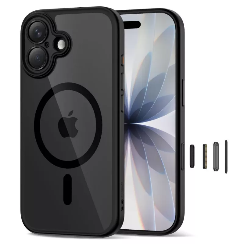 TECH-PROTECT MAGPEAK Magsafe CC iPhone 17 μαύρο/διάφανο