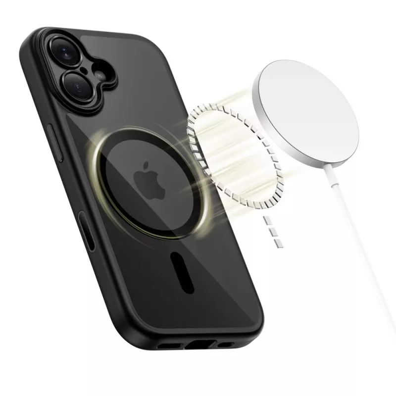 TECH-PROTECT MAGPEAK Magsafe CC iPhone 17 μαύρο/διάφανο