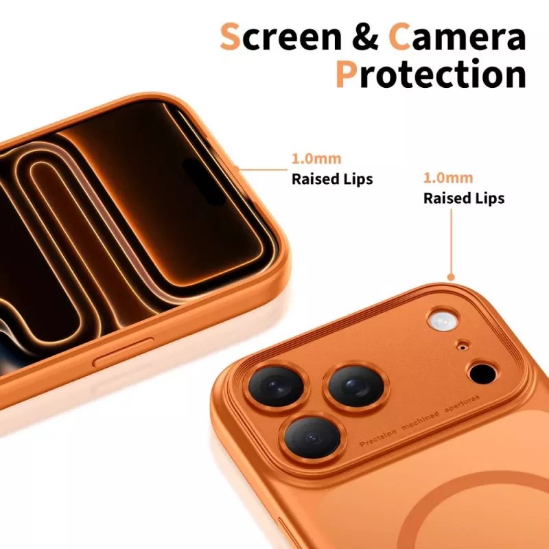 TECH-PROTECT MAGPEAK MAGSAFE CC IPHONE 17 PRO ματ Cosmic Orange