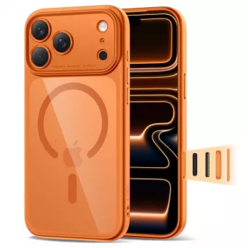 TECH-PROTECT MAGPEAK MAGSAFE CC IPHONE 17 PRO Cosmic Orange/διάφανο