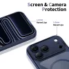 TECH-PROTECT MAGPEAK MagSafe υβριδική θήκη για Apple iPhone 17 Pro, Deep Blue/διάφανο