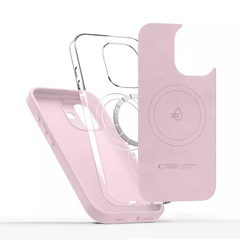 TECH-PROTECT UNIQ MagSafe iPhone 17 πίσω κάλυμμα ροζ