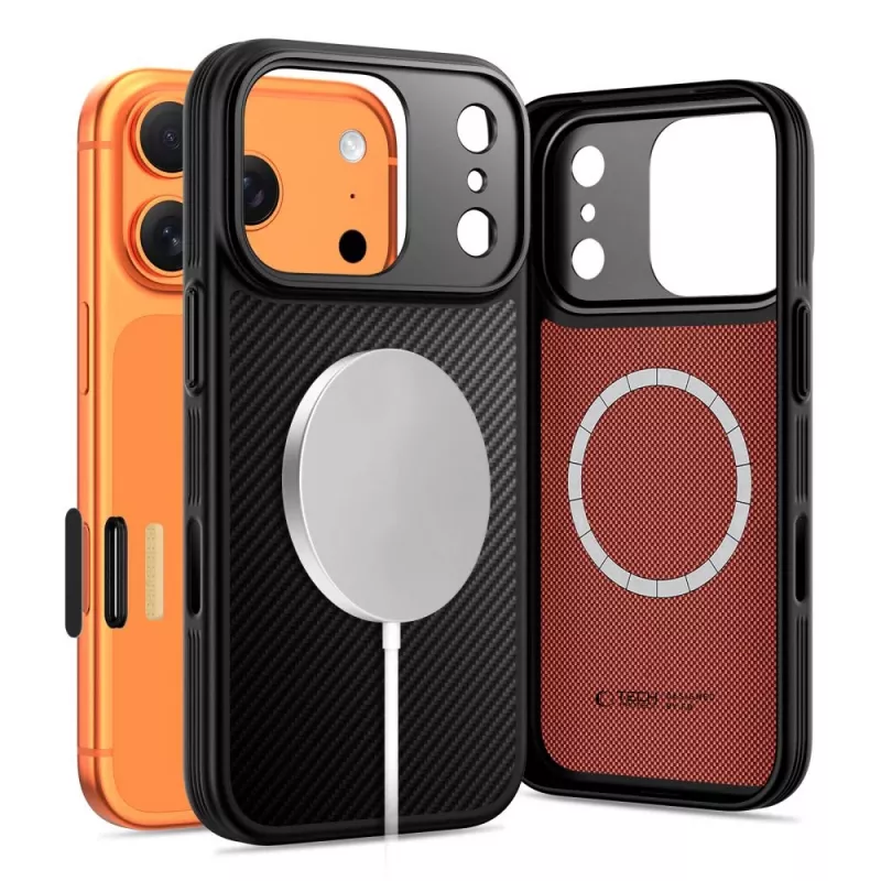 TECH-PROTECT KEVLAR ARAMID CC MAGSAFE IPHONE 17 PRO μαύρο