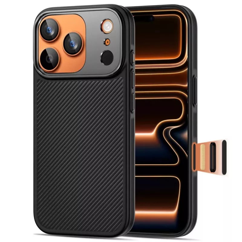 TECH-PROTECT KEVLAR ARAMID CC MAGSAFE IPHONE 17 PRO μαύρο