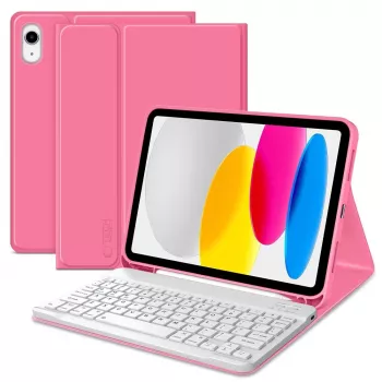 Tech-Protect SC Pen + Keyboard Case για iPad 10,9 ιντσών (10ης γενιάς, 2022) / 11 ιντσών (2025) - ματζέντα