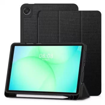 Tech-Protect SC PEN Canvas Case για Samsung Galaxy Tab A9 / A11 8,7 ιντσών X110 / X115 / X133 / X135, μαύρο