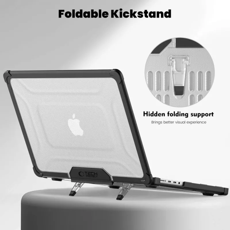 TECH-PROTECT SMARTSHELL PRO MACBOOK PRO 14 M1-M5 PRO / M5 PRO MAX 2021-2026 BLACK/CLEAR