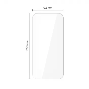 TECH-PROTECT Tempered Glass προστασία οθόνης συσκευασία 10 τεμ. για Apple iPhone 15 Pro Max Clear