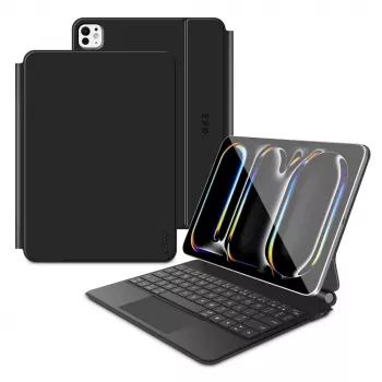 Tech-Protect SC Magnetic + Θήκη με Πληκτρολόγιο για iPad Pro 11 ιντσών 5./6. Γενιά 2024-2025, Μαύρο