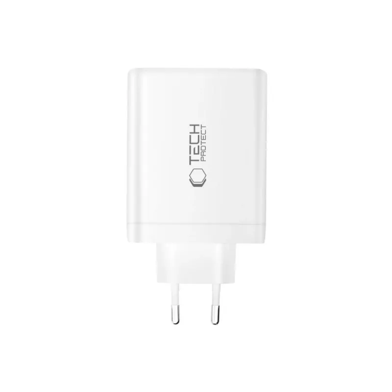 TECH-PROTECT NC120W-GAN Φορτιστής Δικτύου 4 Θυρών PD 120W / QC3.0 Λευκό