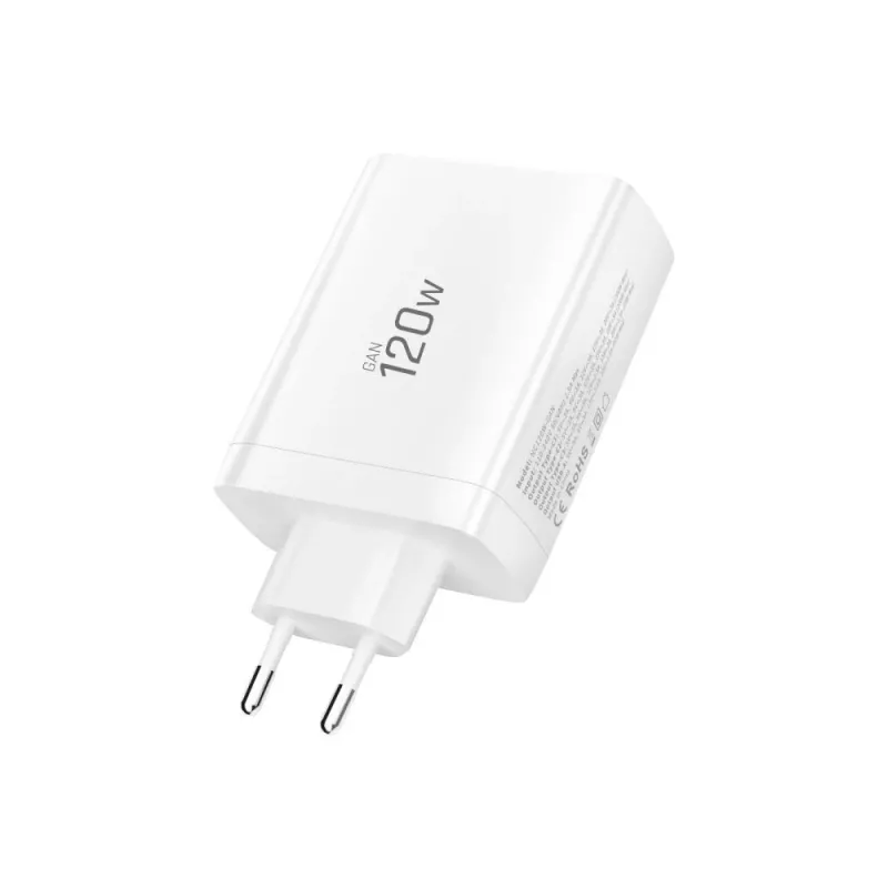 TECH-PROTECT NC120W-GAN Φορτιστής Δικτύου 4 Θυρών PD 120W / QC3.0 Λευκό