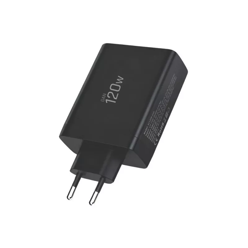 TECH-PROTECT NC120W-GAN Φορτιστής Δικτύου 4 Θυρών PD 120W / QC3.0 Μαύρο