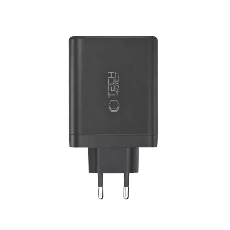 TECH-PROTECT NC140W-GAN Φορτιστής Δικτύου 4 Θυρών PD 140W / QC3.0 Μαύρο