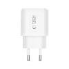 TECH-PROTECT NCA45W-GAN Φορτιστής Δικτύου 2 Θυρών PD 45W / QC3.0 Λευκό